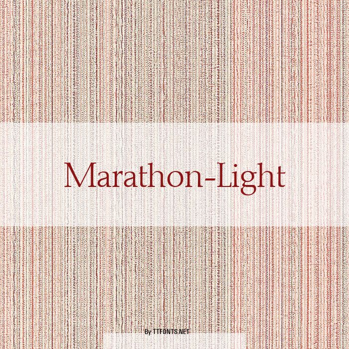 Marathon-Light example