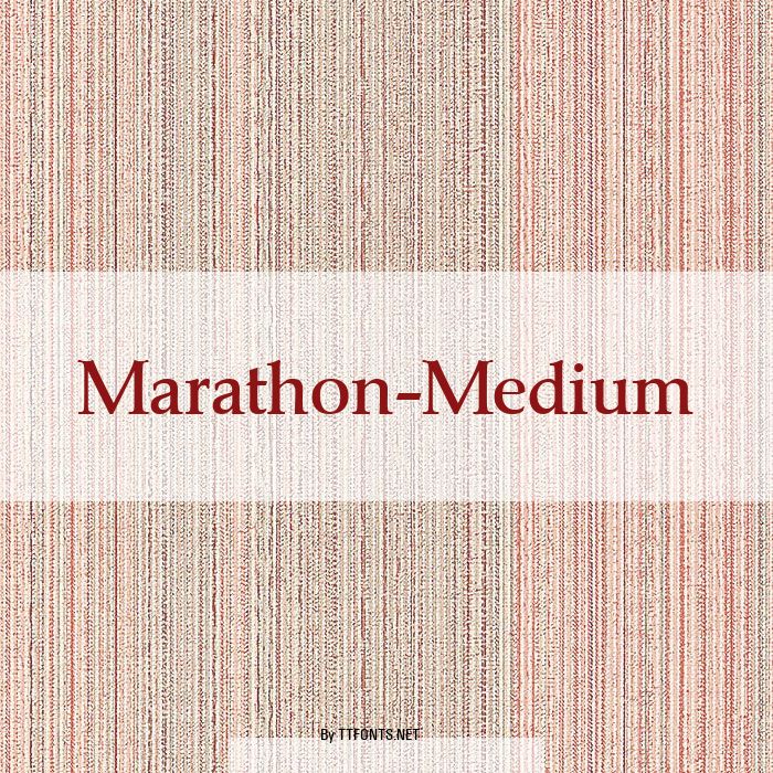 Marathon-Medium example