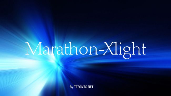 Marathon-Xlight example