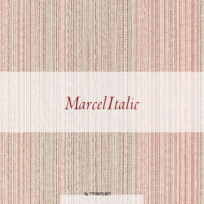 MarcelItalic example