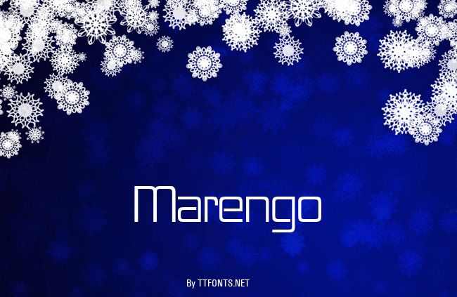 Marengo example