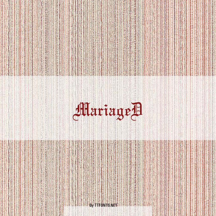 MariageD example