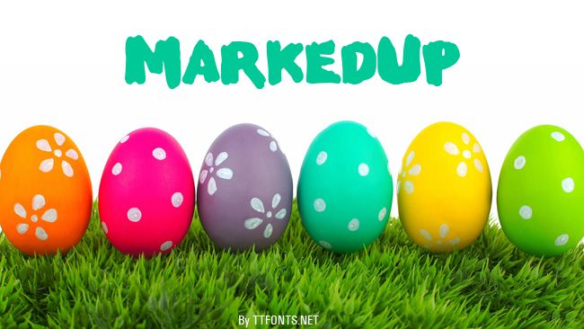 MarkedUp example