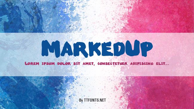 MarkedUp example