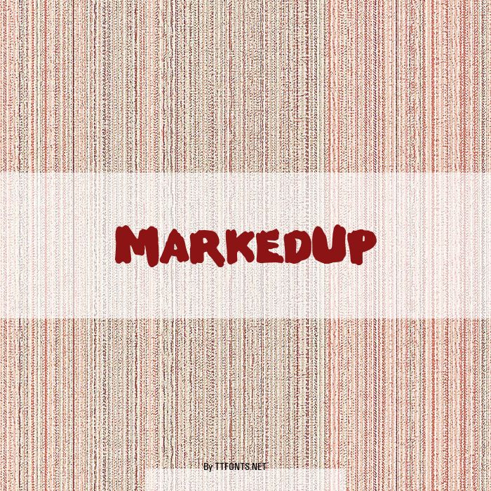 MarkedUp example