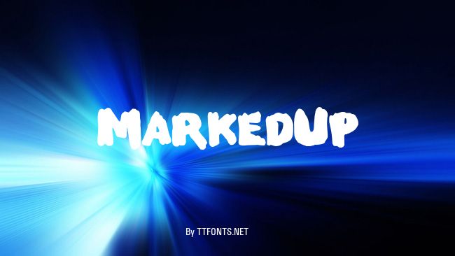 MarkedUp example
