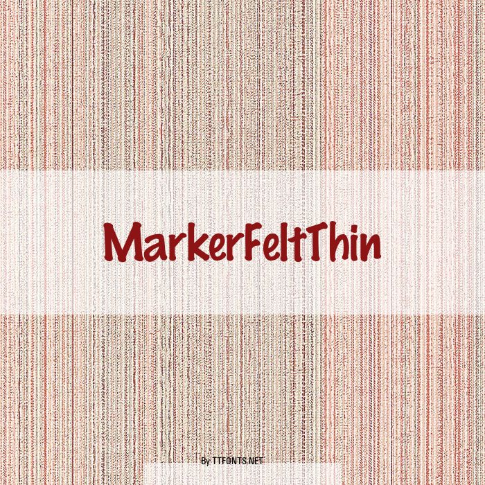 MarkerFeltThin example