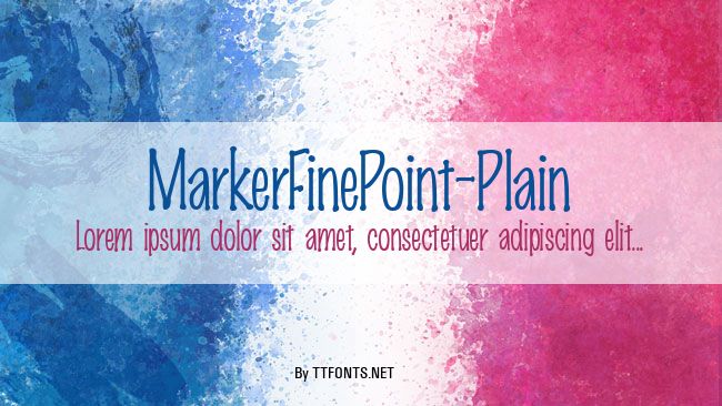MarkerFinePoint-Plain example