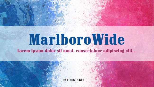 MarlboroWide example