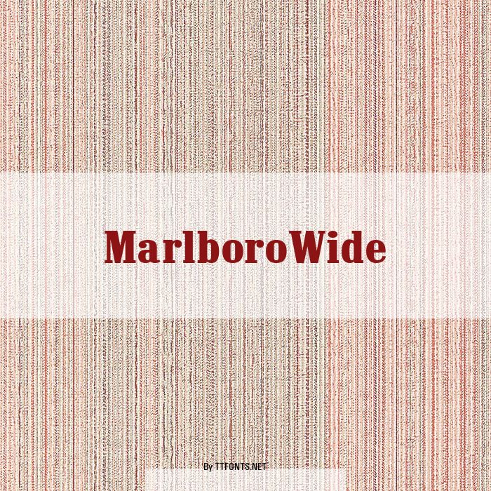 MarlboroWide example