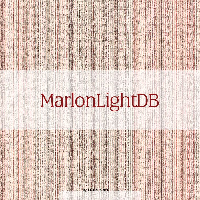 MarlonLightDB example