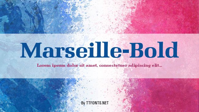 Marseille-Bold example