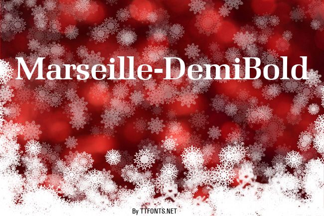 Marseille-DemiBold example