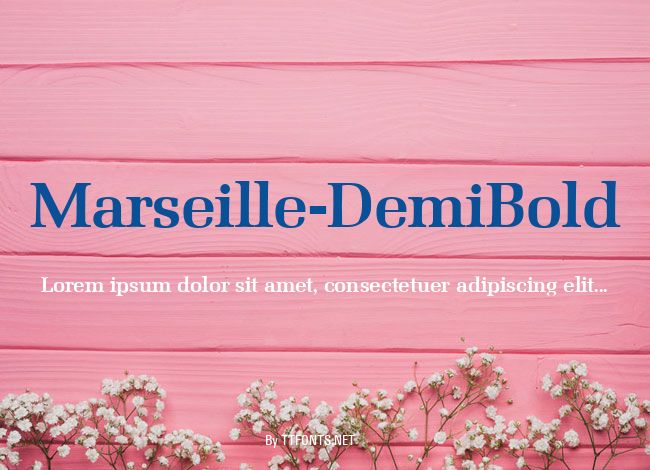 Marseille-DemiBold example