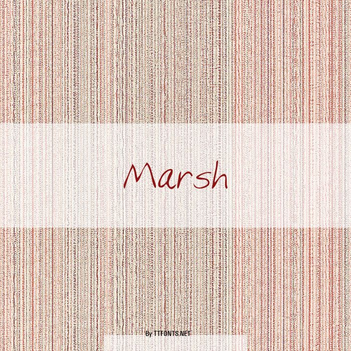 Marsh example