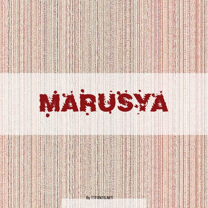 Marusya example