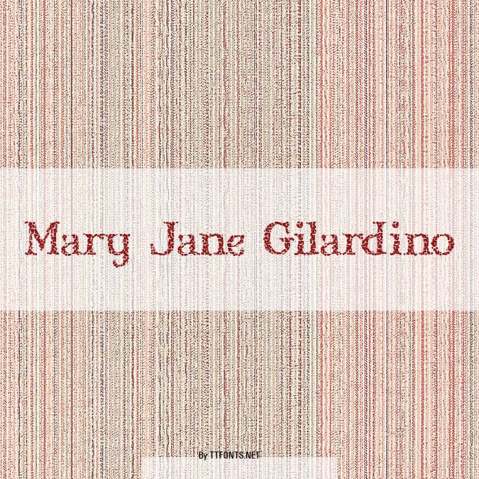 Mary Jane Gilardino example