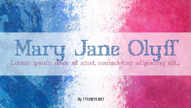 Mary Jane Olyff example