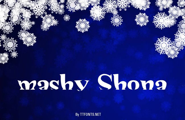mashy Shona example