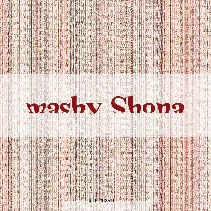 mashy Shona example