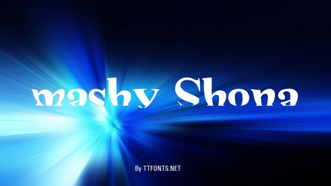 mashy Shona example