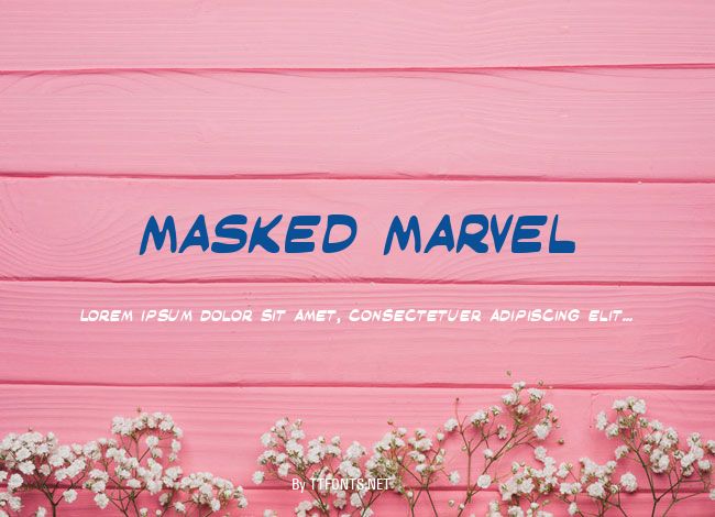 Masked Marvel example