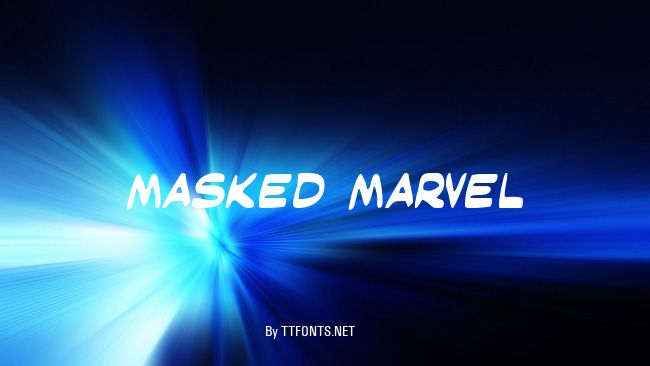 Masked Marvel example