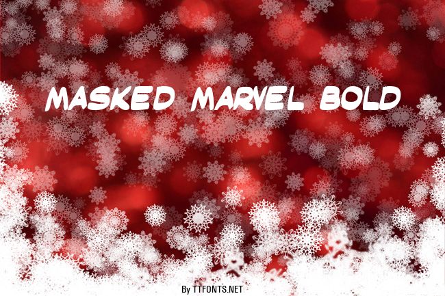 Masked Marvel Bold example