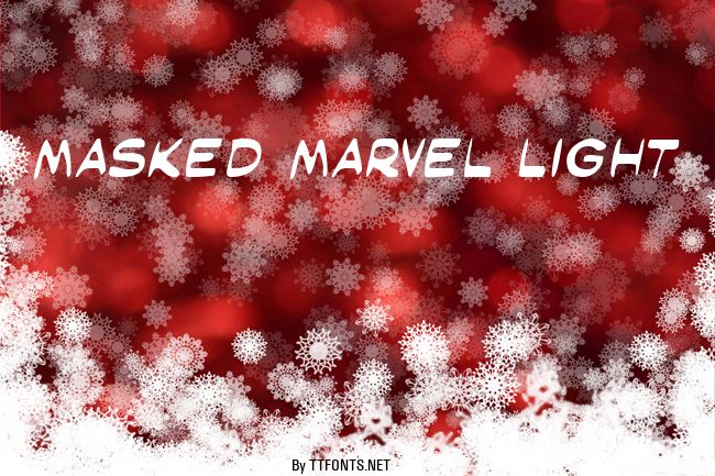 Masked Marvel Light example