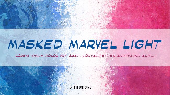 Masked Marvel Light example