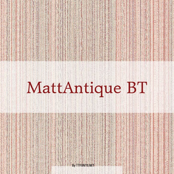 MattAntique BT example