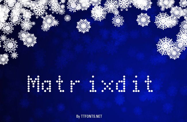 Matrixdit example