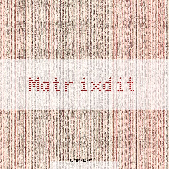 Matrixdit example