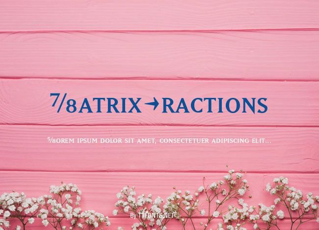MatrixFractions example