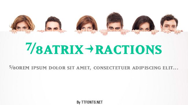 MatrixFractions example