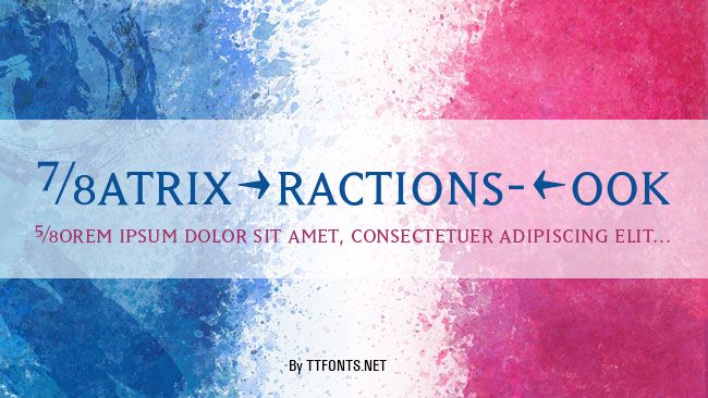 MatrixFractions-Book example