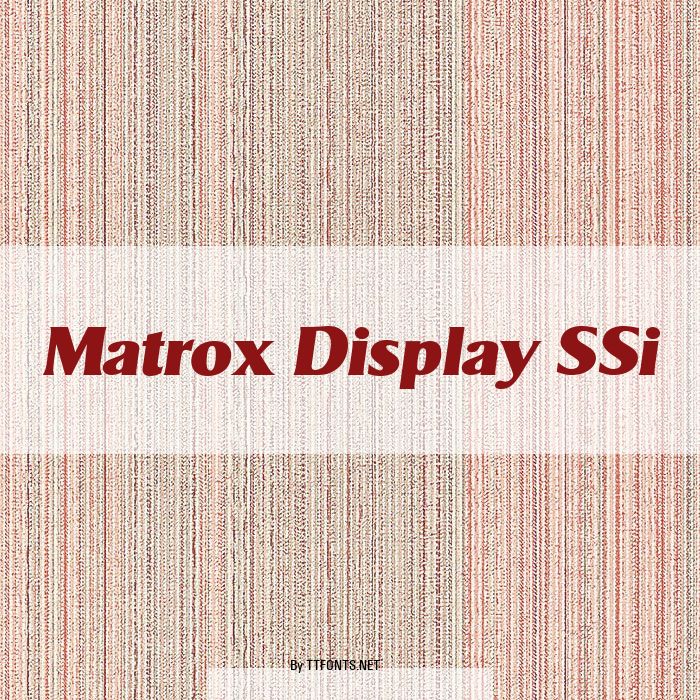 Matrox Display SSi example