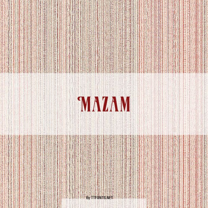 Mazam example