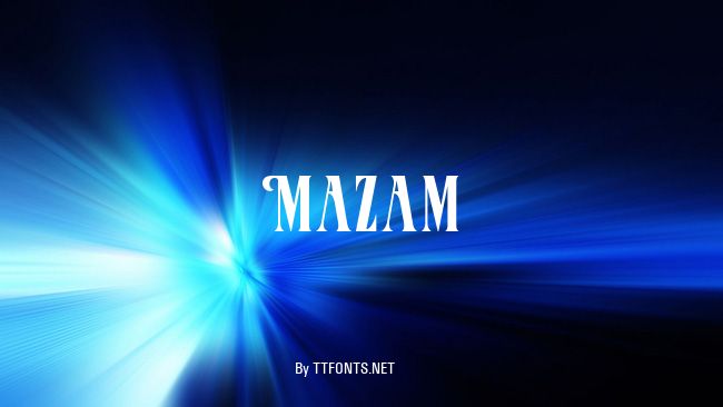 Mazam example