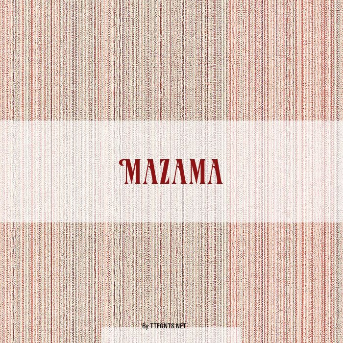 Mazama example