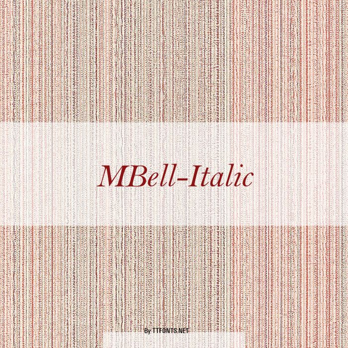 MBell-Italic example