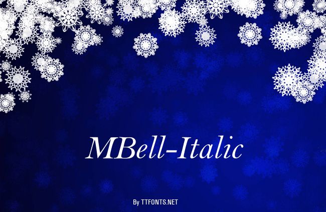 MBell-Italic example