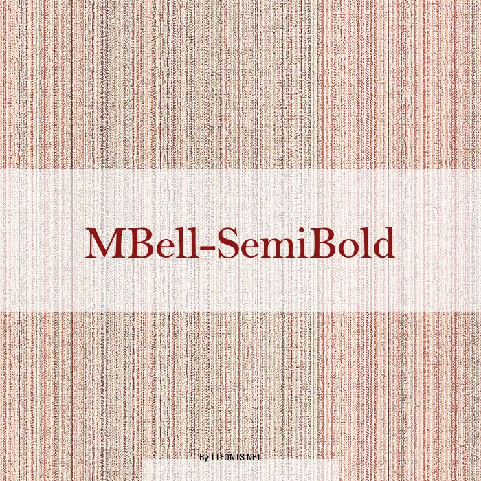 MBell-SemiBold example