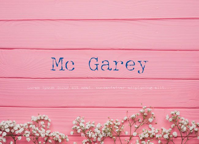 Mc Garey example