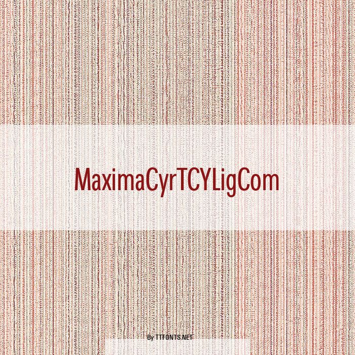 MaximaCyrTCYLigCom example