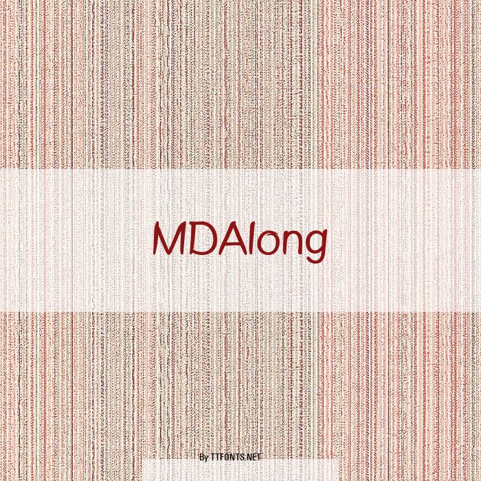 MDAlong example