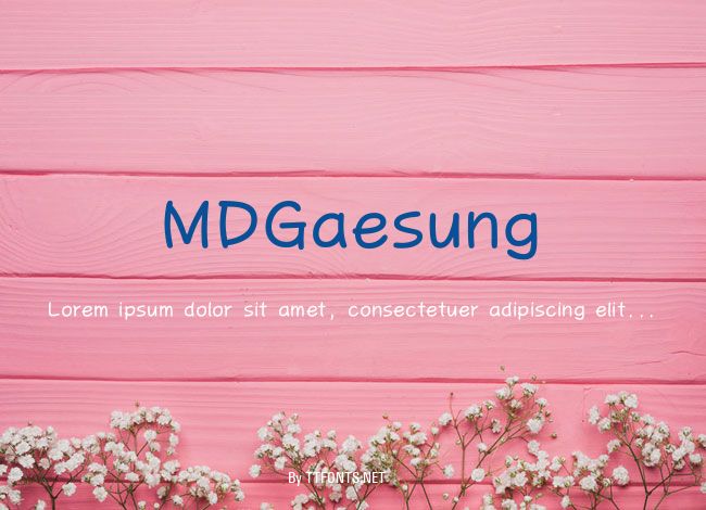 MDGaesung example