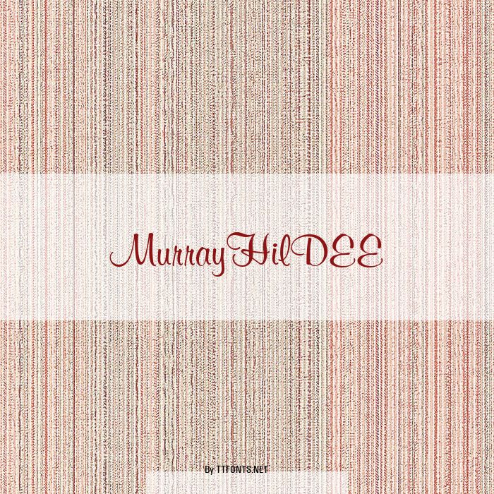 MurrayHilDEE example