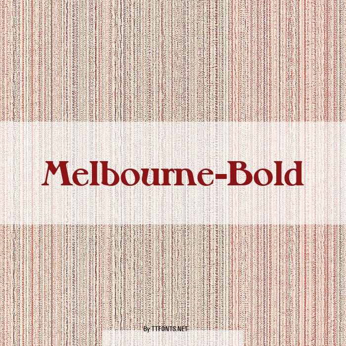 Melbourne-Bold example