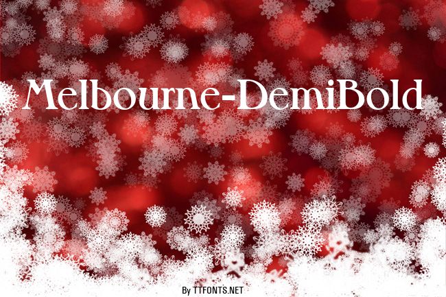 Melbourne-DemiBold example